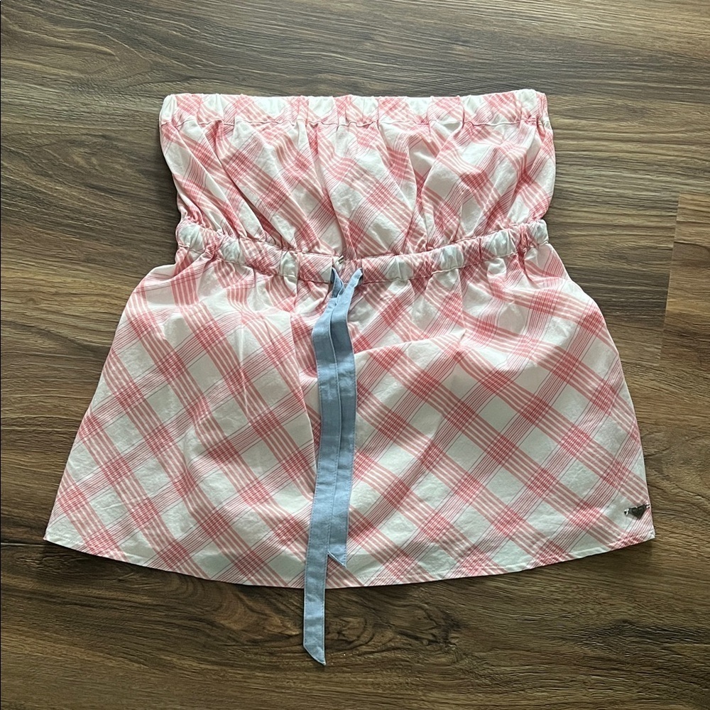 Pink Plaid Women's Top